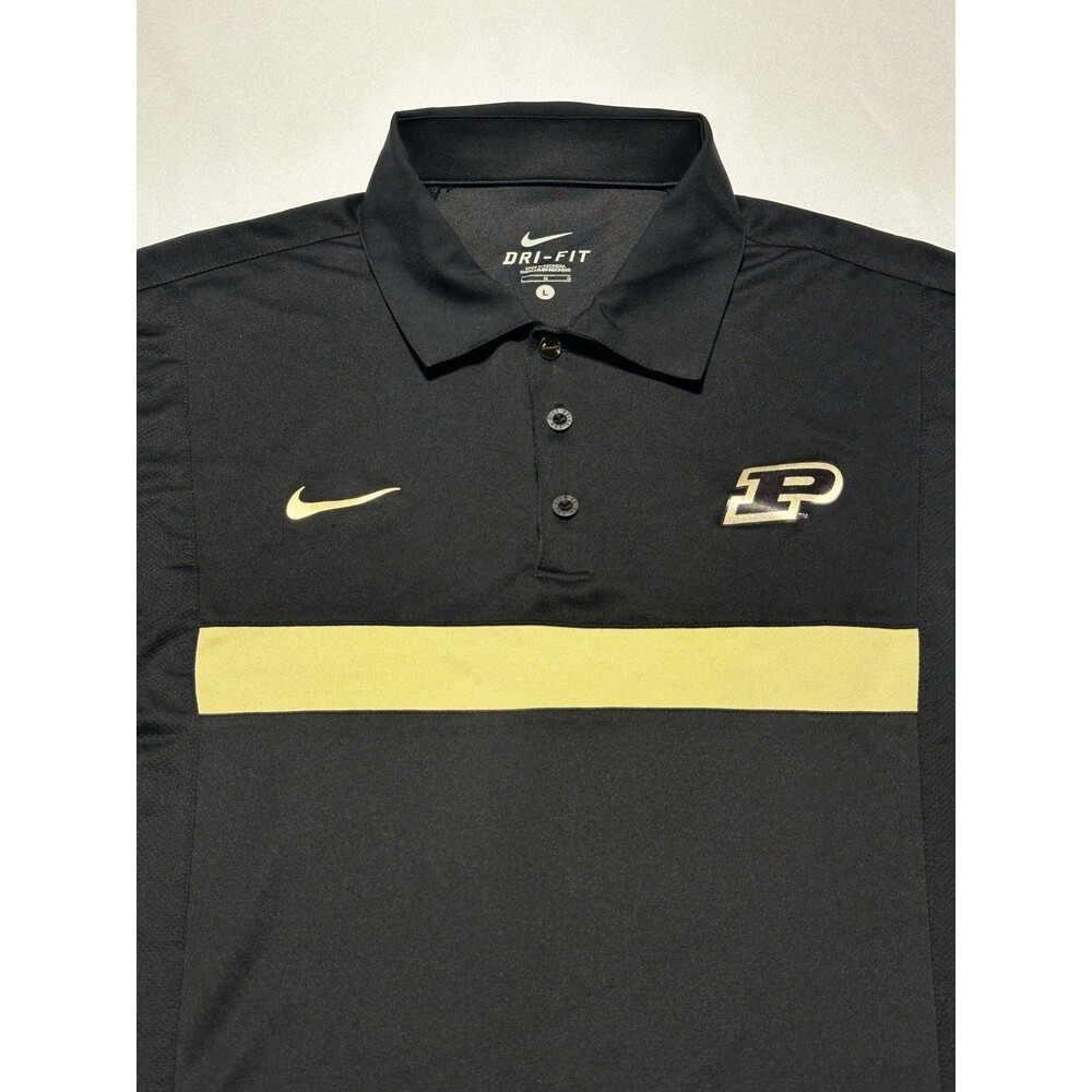 Purdue Boilermakers Nike Dri-Fit Polo Golf Shirt Men's Large University NCAA
